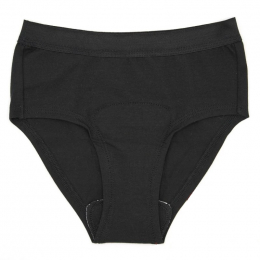 Shorty menstruel flux léger noir