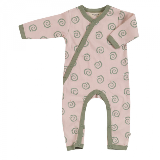 Pyjama bébé sans pieds - serpents vert