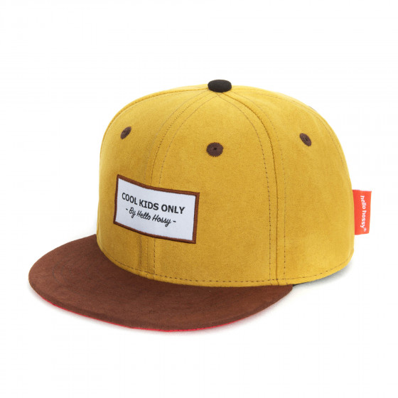 Casquette enfant daim - Suede mustard