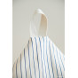 Pouf Essaouira - Blue Thin Stripes & Natural