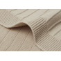 Couverture Berceau Pure Knit - Nougat GOTS - 75x100cm