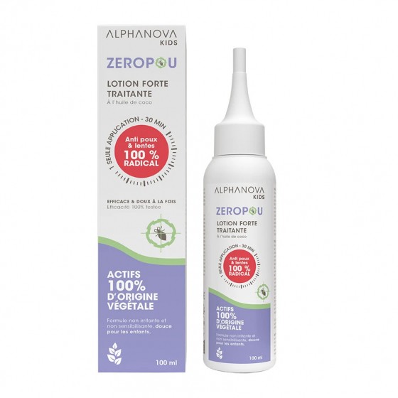 Zéropou Lotion traitante forte contre les poux et les lentes - 100 ml 