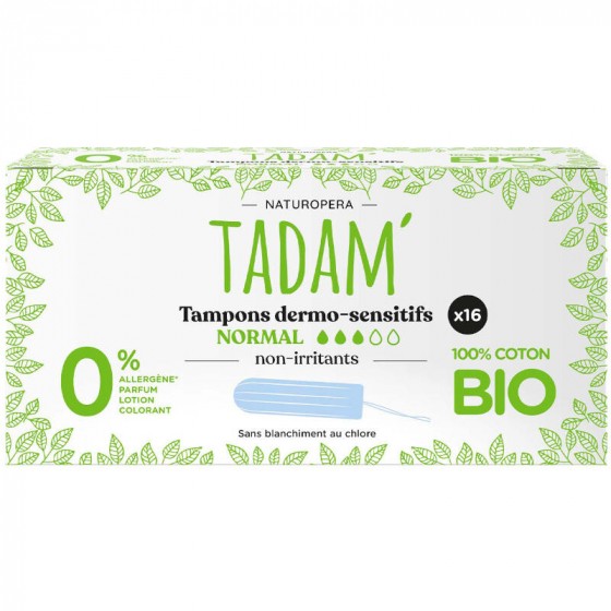 Tadam Tampons Bio - Normal X16 Tadam Tampons Bio - Normal X16