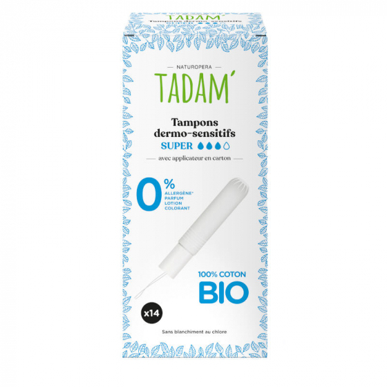 Tadam Tampons Bio avec applicateur - Super - 16 pcs