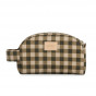 Hyde Park Trousse de toilette imperméable 26x15x10 - Green Checks