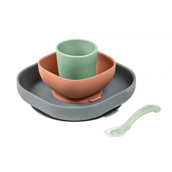Coffret repas silicone 4 pièces Coffret repas silicone 4 pièces
