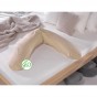 Theraline - Coussin d'allaitement avec housse en coton bio - cappuccino