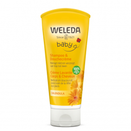 Shampoing & crème de douche pour bébé au calendula - Weleda