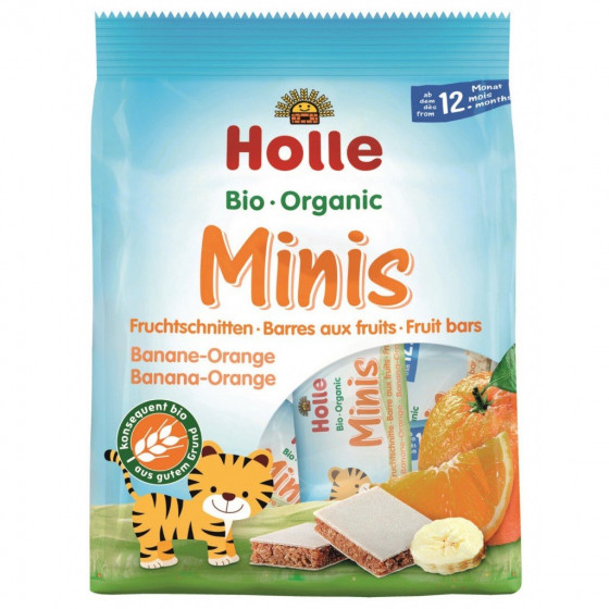 Minis barres bio - Banane-Orange - 100g - Holle Minis barres bio - Banane-Orange - 100g - Holle