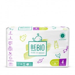 Couches écologiques taille 4 Maxi 7-18 kg 24 langes - BEBIO