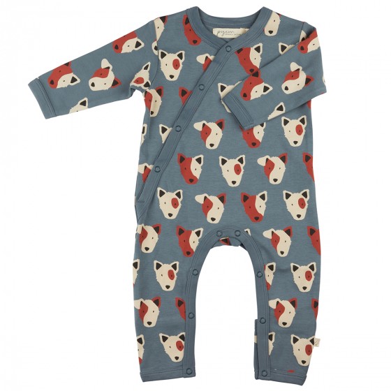 Pyjama kimono en coton bio - Dog Blue - Pigeon Pyjama kimono en coton bio - Dog Blue - Pigeon