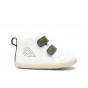 Chaussures Bobux Step Up - Hi Court White + Forest