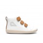 Chaussures Bobux KID+ - Hi Court White + Caramel