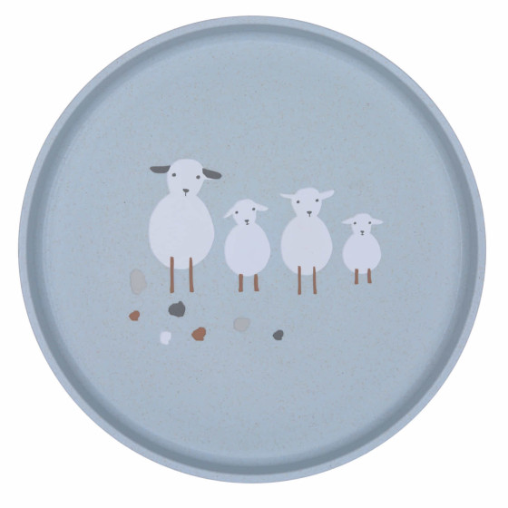 Assiette - Tiny Farmer Sheep & Goose - Bleu Assiette - Tiny Farmer Sheep & Goose - Bleu