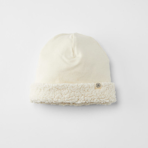 Bonnet réversible en Teddy - Off white -Cloby Bonnet réversible en Teddy - Off white -Cloby