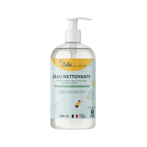 Bébé au naturel - Eau Nettoyante Bio 490ml