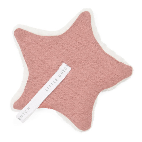 Doudou attache-sucette Pure Pink Blush - Little Dutch