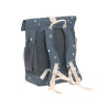 Mini sac à dos rolltop Happy Prints bleu nuit - Laessig