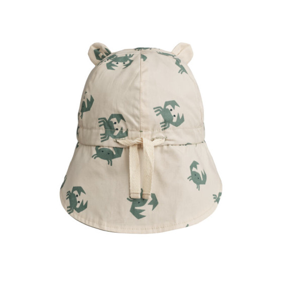 Casquette protège nuque réversible Gorm Crab Sandy / Pepppermint - Liewood Casquette protège nuque réversible Gorm Crab Sandy / Pepppermint - Liewood