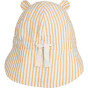 Casquette protège nuque réversible Gorm Y/D stripes Yellow mellow / Creme de la creme - Liewood