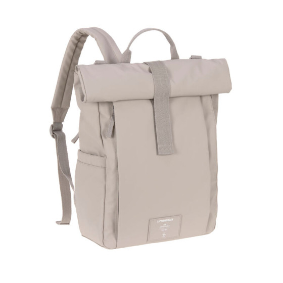 Sac à dos à langer Rolltop Up taupe