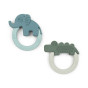 Anneaux de Dentition en silicone Deer Friends - 2-pack - Green & Blue