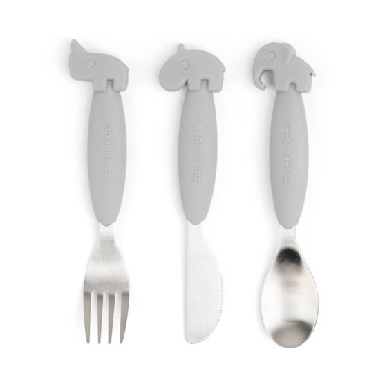 Couverts easy-grip - Deer friends Grey