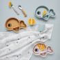 Assiete Stick&Stay en silicone - Wally - Bleu