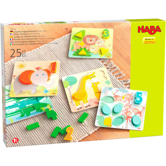 Puzzle d?encastrement Animaux sauvages - Haba