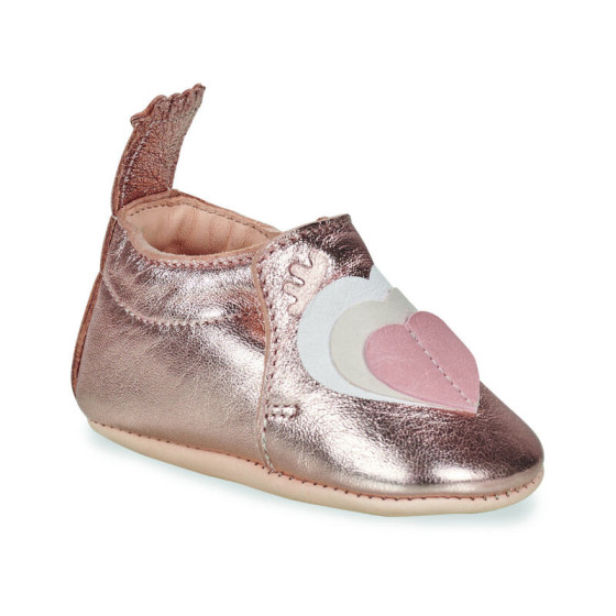 Chaussons en cuir My blumoo - Coeur volant gold - Easy Peasy Chaussons en cuir My blumoo - Coeur volant gold - Easy Peasy
