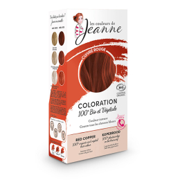 Coloration naturelle 100% bio & végétale cuivré rouge 2 x 50 g - Les couleurs de Jeanne