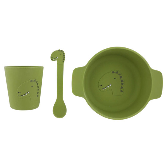 Set repas en silicone Mr. Dino Trixie