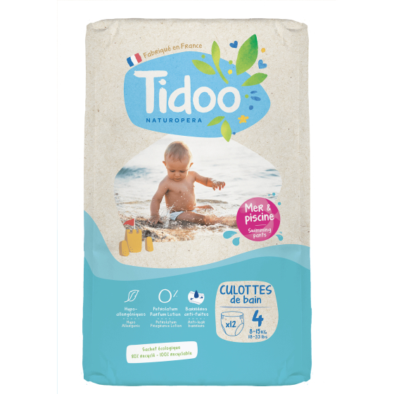 Couche maillot de bain eco jetable - 8 à 15 kg- Tidoo Couche maillot de bain eco jetable - 8 à 15 kg- Tidoo