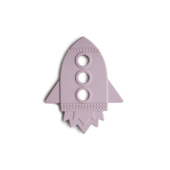 Anneau de dentition Rocket Soft Lilac - Mushie Anneau de dentition Rocket Soft Lilac - Mushie