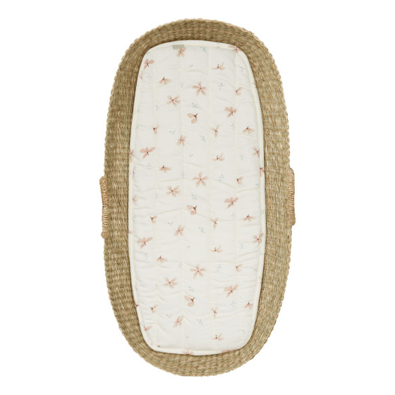 Matelas pour panier à langer - Windflower cream Matelas pour panier à langer - Windflower cream