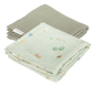 Langes Swaddles 70 x 70 mousseline Little Farm / Olive