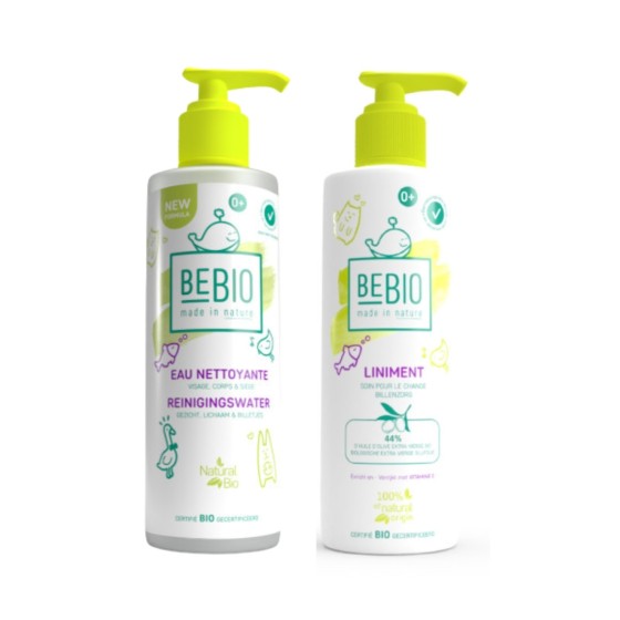 Duo liniment et eau nettoyante pour bébé - BEBIO Duo liniment et eau nettoyante pour bébé - BEBIO