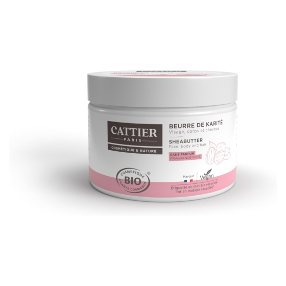 Beurre de Karité visage, corps et cheveux 100 g - Cattier