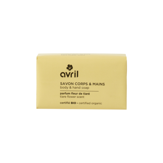 Savon corps et mains BIO Fleur de Tiaré 100g - Avril