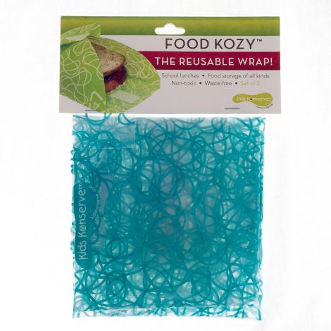 Emballages alimentaires réutilisables Kozy Wrap Cristal Azur ( 2 pièces )