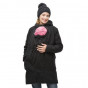 Manteau de grossesse et de portage en laine - Anthracite *