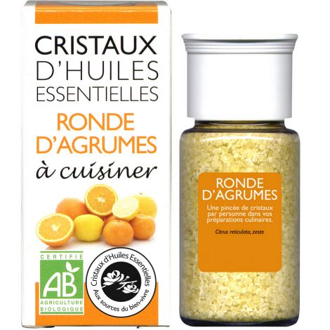 Cristaux d'huiles essentielles à cuisiner - agrumes - 10 g