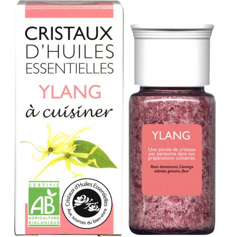 Cristaux d'huiles essentielles à cuisiner - ylang - 10 g