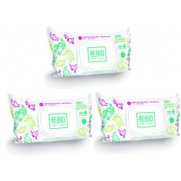 Lingettes écologiques pour bébé 3 packs x 72 lingettes - BEBIO