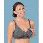 Soutien-gorge d’allaitement à armatures gel Carri-Gel™ sans coutures - Gris Polka **