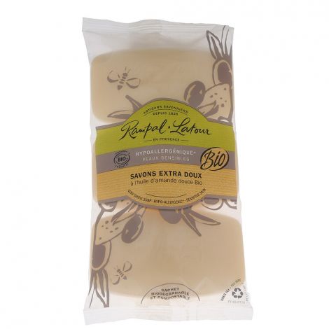 Savons extra doux Amande douce Bio 3 x 150 g Savons extra doux Amande douce Bio 3 x 150 g