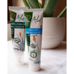 Crème à raser à l'aloe vera 50% BIO 100 ml
