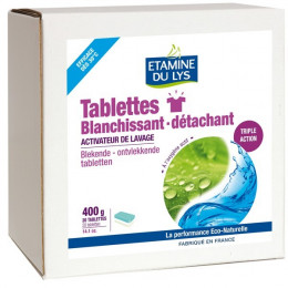Tablettes blanchissant détachant