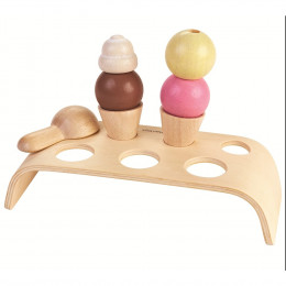 Set crèmes glacées en bois - à partir de 3 ans