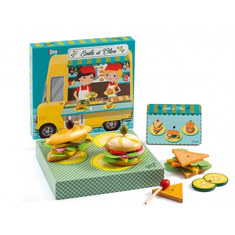 Food truck à sandwichs Emile & Olive - à partir de 4 ans Food truck à sandwichs Emile & Olive - à partir de 4 ans